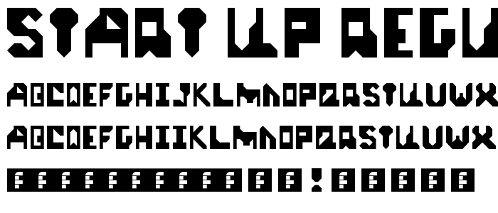Start Up Regular font